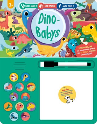 Such mich! Hör mich! Mal mich! Dino-Babys | Louise Martin (u. a.) | Buch | 12 S.