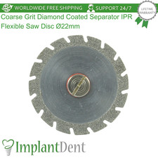 Coarse Grit Diamond Coated Acrylic Separator Dental IPR Flexible Saw Disc  22mm