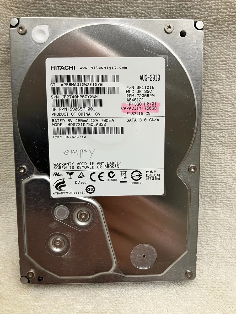 Hitachi SATA III 750 GB Internal Hard Disk Drives for sale | eBay