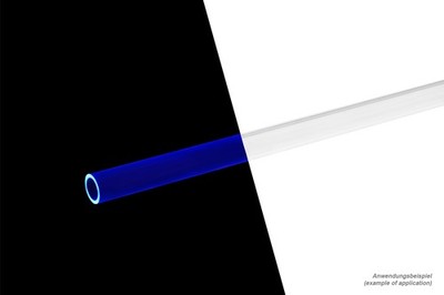 Alphacool HardTube 13/10mm Acryl (PMMA) Klar UV-Blau 40cm