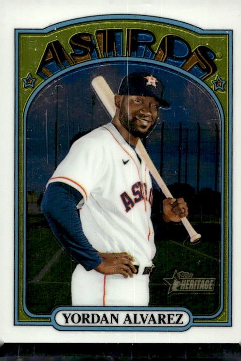 2021 Topps Heritage Chrome Yordan Alvarez #500  /999 Houston Astros