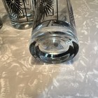 Vintage Atomic Starburst Barware Glasses Black/Gold Beverage MCM  Set of 6 — photo 4
