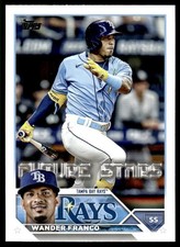 Wander Franco FS 2023 Topps #215 Tampa Bay Rays 33234 Baseball Card