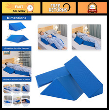 3-in-1 Positioning Wedge Pillow for Side Sleepers - 40° Triangle Bed Wedge, Back