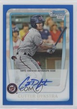 Cutter Dykstra Bowman Chrome 2011 Blue Refractor /150 Auto