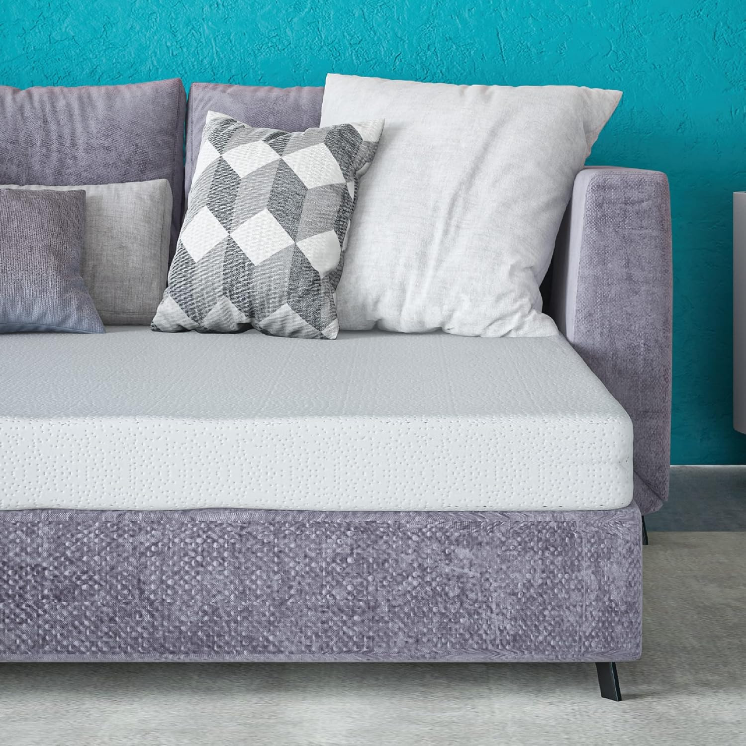 Classic Brands 4.5-Inch Plush Memory Foam Mattress for Sleep