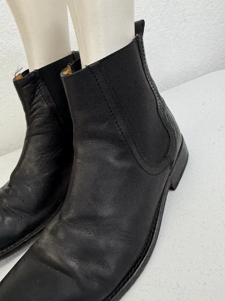 Frye Tyler Chelsea Men's 11 D Black Leather Boots - Image 2 of 4