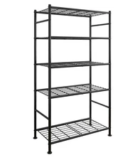 Storage Shelves - 5 Tier Shelf Organizer, Heavy Duty Garage Shelving Unit with L