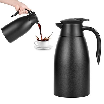 1.8L Isolierkanne Thermoskanne Edelstahl Teekanne Kaffeekanne Wärmedämmung Kanne