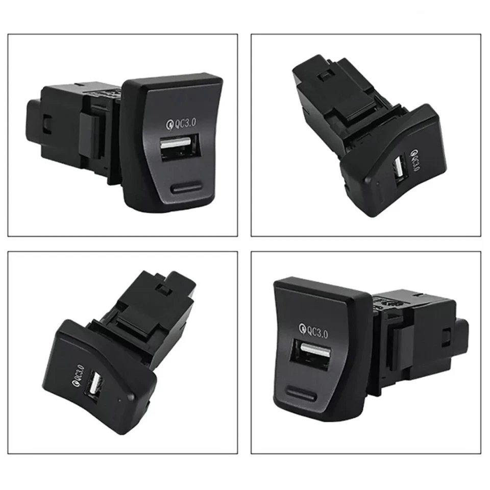 Adaptador USB QC 3.0 1 PIEZA cargador concentrador consola central LED para Toyota RAV4 2020-2022 Foto 2 de 4