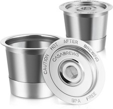 Reusable K Cup Filters 2 Pack Stainless Steel Refillable Coffee Pods