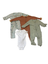Carter  s Gerber Awani Baby Footed Pajamas Sleeper Lot 3-6M Organic 126