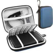 Hard Drive Case Portable Storage Bag For WD My Passport Elements Shockproof Blue