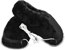USB Heated Foot Warmers, Heating Slippers, Heating Pads for Feet Keep Warm, Indo