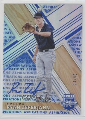 2019 Panini Elite Extra Edition Aspirations Blue /50 Ryan Zeferjahn Auto 19wd