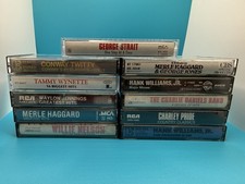 Lot Of 11 Country Music Cassette Tapes Various Artist. Willie, Charlie, Strait