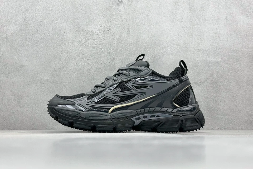 Off Arrow White Be Right Back Unisex Sneakers Black - Image 2 of 4