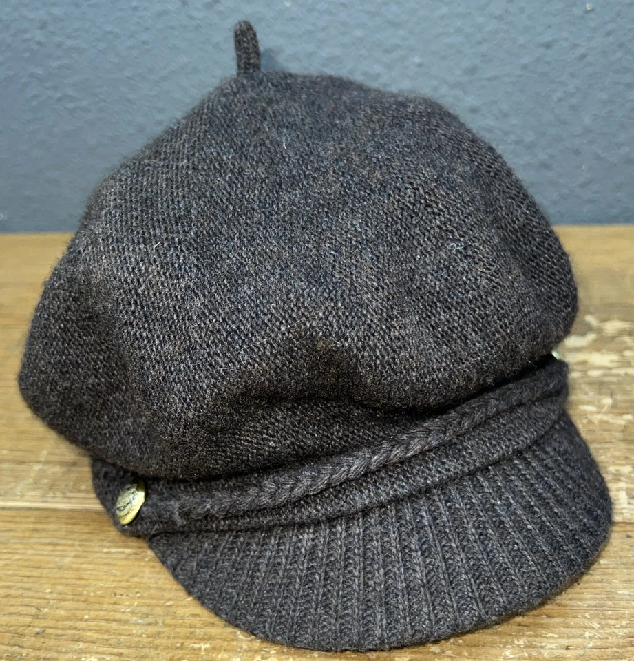 Lauren Ralph Lauren Mezcla de Cachemira Mujer Newsboy Pescador Sombrero Marrón Talla Única Foto 3 de 4