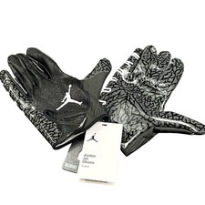 Nike Air Jordan Jet 7.0 Football Receiver Gloves Men's Adult 2XL Black White NWT