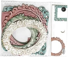 10Pcs Multicolor Decorative Photo Frame Material Paper,Creative Hollow Embossed