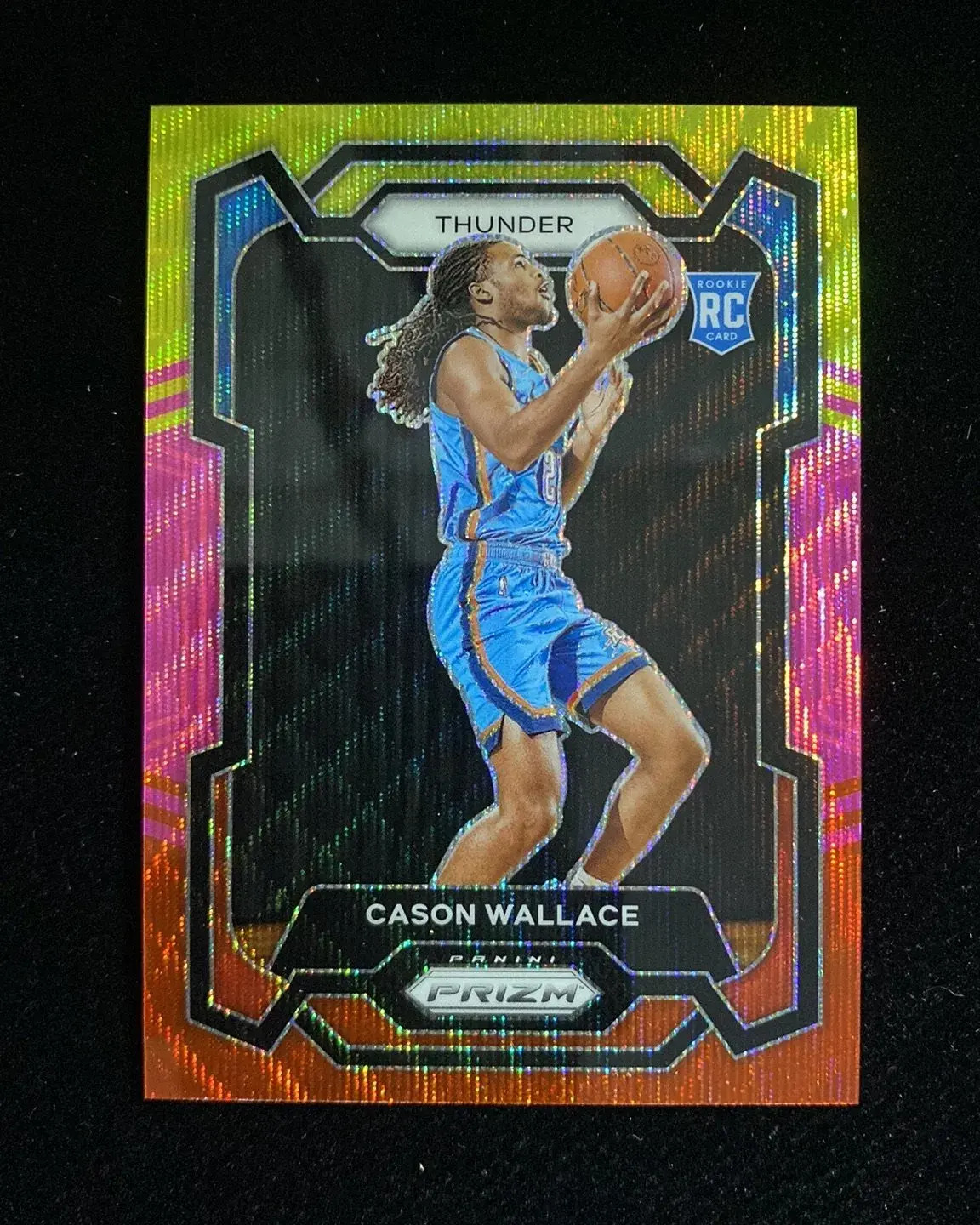 2023-24 Panini Prizm Multi Wave #139 Cason Wallace RC Rookie 79/88 Thunder xj39