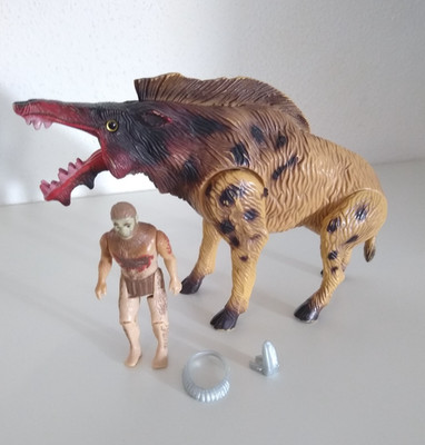 Vintage Dino Riders KILLER WART HOG + ZAR Caveman Cro-Magnon Ice Age TYCO 1989