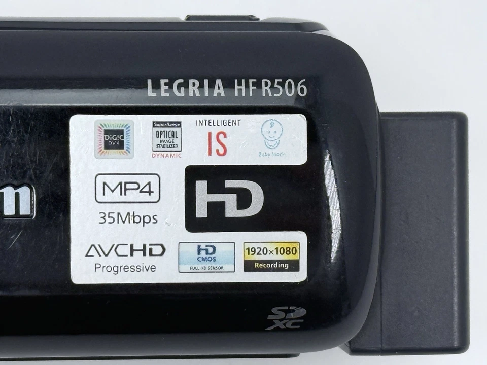 Видеокамера портативная Canon Legria HF R506 высокой четкости черная 57-кратный зум MP4 - Изображение 4 из 4