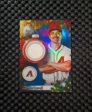 2025 Topps Holiday - Corbin Carroll #PR-CC - Players GU Relic Blue Metallic /299