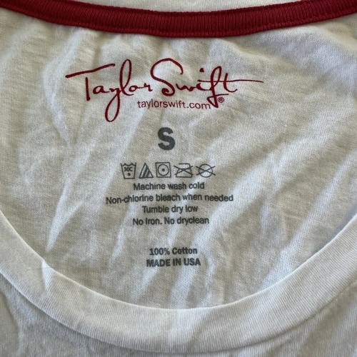 Taylor Swift 2012 Youth Size Smal Official Red White Tee T-shirt NWT - Picture 7 of 9