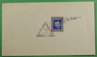 DR WHO 1945 OLANDA SPACE ROCKET MAIL EZ #67C1 FIRMATO R86078