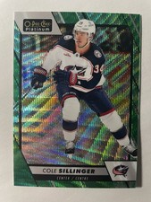23-24 OPC Platinum Hockey Emerald Surge Parallel #164 Cole Sillinger (10/10)