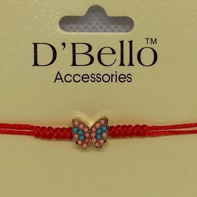 New D'Bello Accessories Butterfly Bracelet Red Band