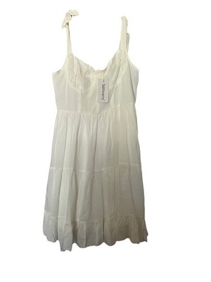 Sollinarry Mini White Summer Dress Sz.M NWT
