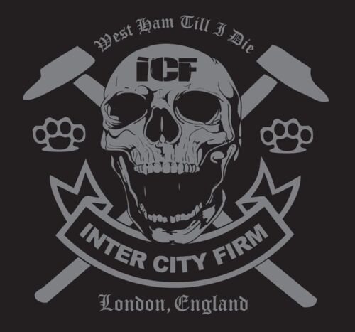 ICF INTER CITY FIRM T-SHIRT/Jersey West Ham United Casuals Hooligans London UK - Picture 3 of 3