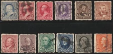 1890-1893 US SC 219-229 Regular Issue Complete Set of 12 - Used Quality set