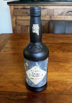 Bouteille Noir D’alcool Vide Porto Dom Joaquim tawny 10 ans Vintage - Photo 1/4