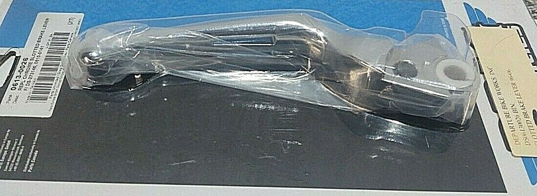 yuu Harley Davidson Wide Blade Brake Lever Chrome Slotted 0613