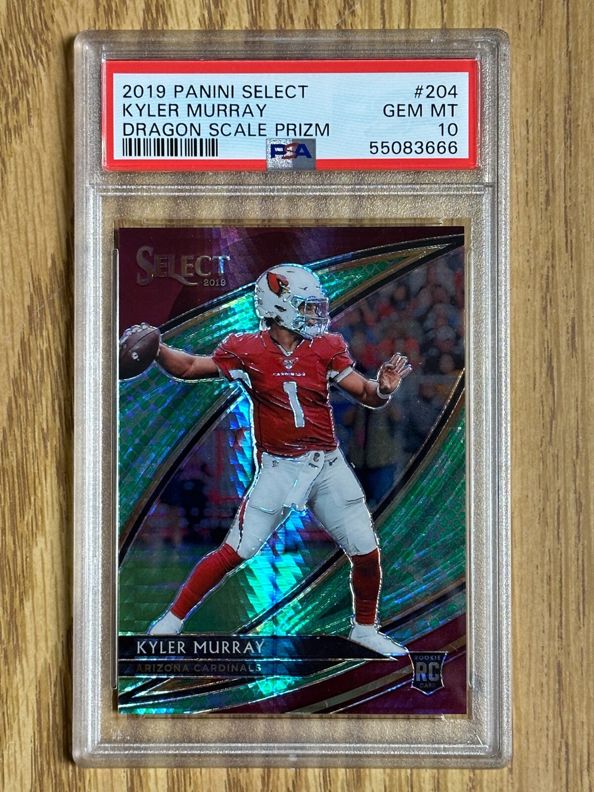 2019 Panini Select Dragon Scale Prizm Kyler Murray Rookie #204 #'d/88 PSA 10