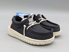 Hey Dude Wally Americana Toddler Size 7 Black Athletic Shoes Loafer 41171-4MQ