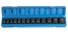 Grey Pneumatic *1312 13pc 1/2in Drive Standard SAE 6pt Impact Socket Set
