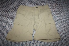 REI co-op Boys Size 6-7 XS Cargo Shorts Ran Brown Khaki VGC