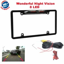 US License Plate Frame Mount Car Reversing Rear View Backup Camera night