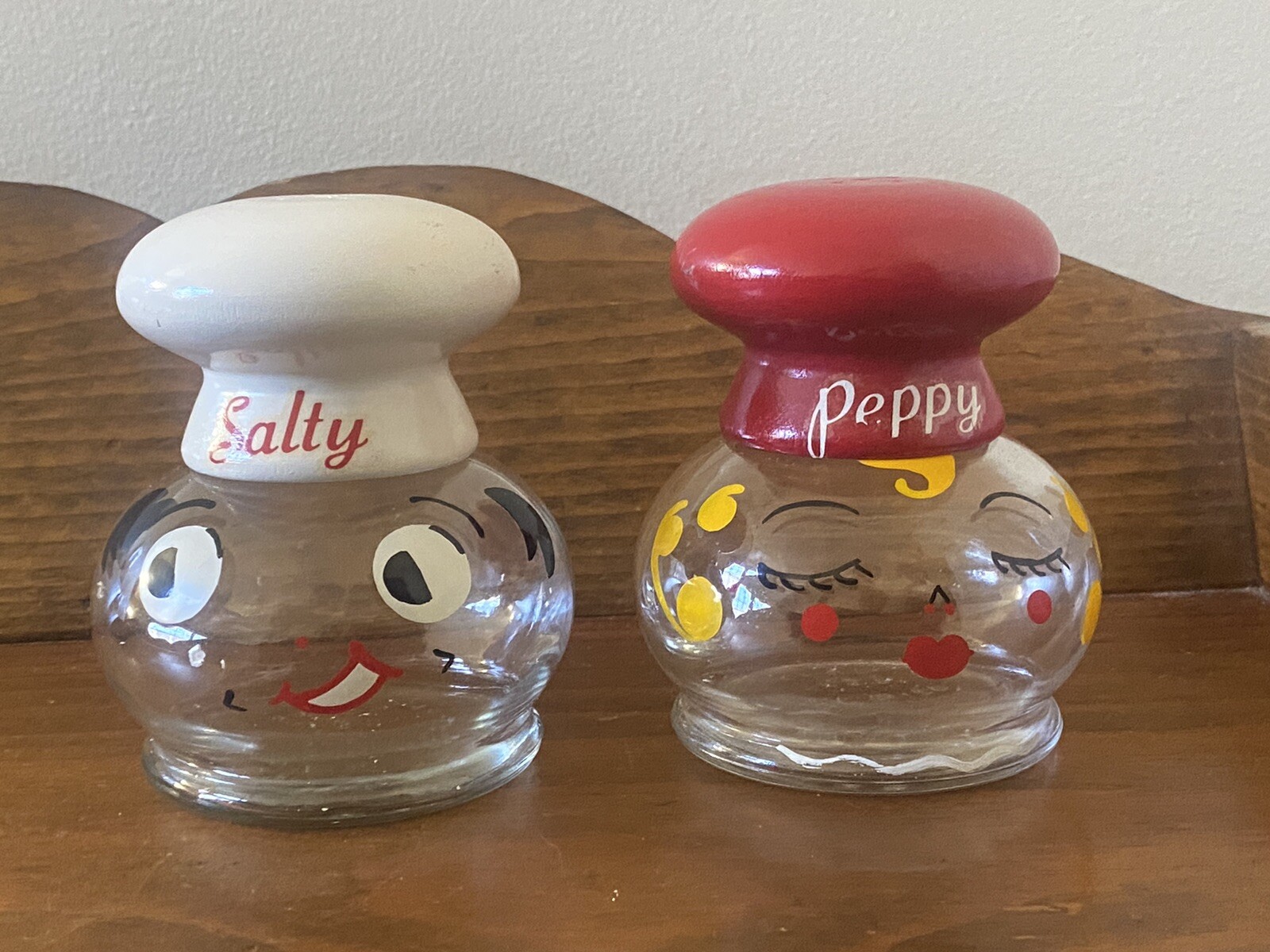 Salty and Peppy Shakers, Antique Salt and Pepper Shakers, TC Wheaton