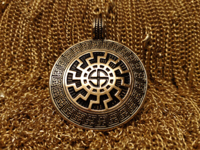 SUNNA RÅDAR | 45 x 45 mm | beidseitiges Design | Anhänger Amulett