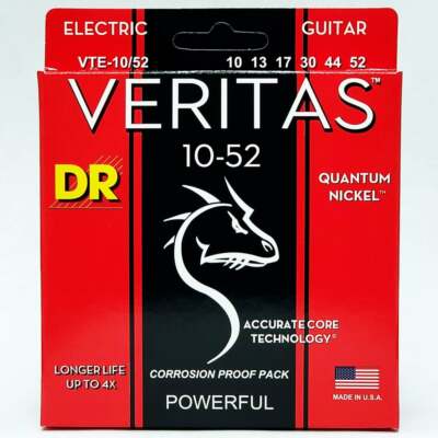 DR Saiten VERITAS Quantum Nickel 10-52 Saiten für E-Gitarre