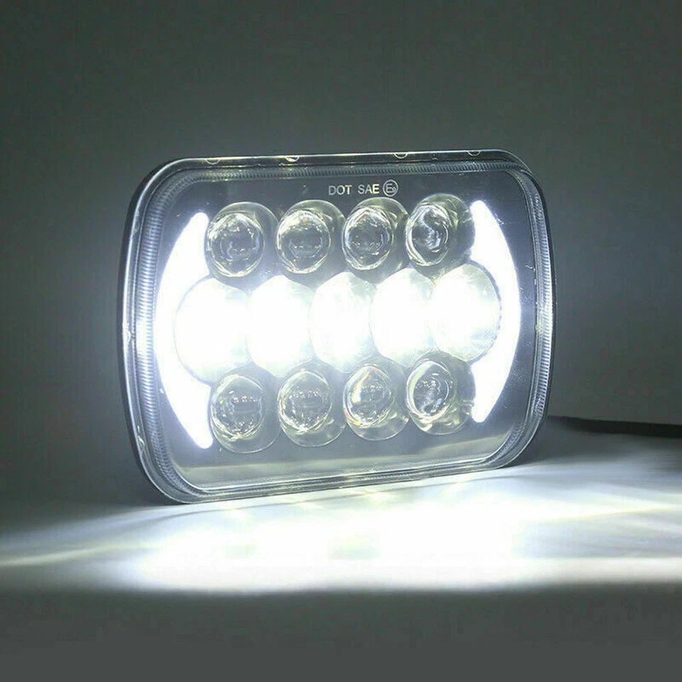 Proyector halo faros LED 5X7" 7X6 para Ford F-150 F-250 F-350 CF6000 L8000 Foto 2 de 4