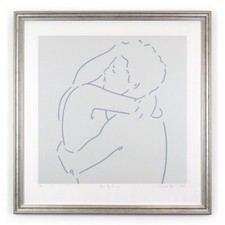 SIGNED - LUCIE BENNETT - THE EMBRACE - 2018 LTD ED #/75 UNFRAMED SCREENPRINT