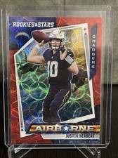 2021 Rookies & Stars Justin Herbert Airborne Red Hyper Prizm (MD)