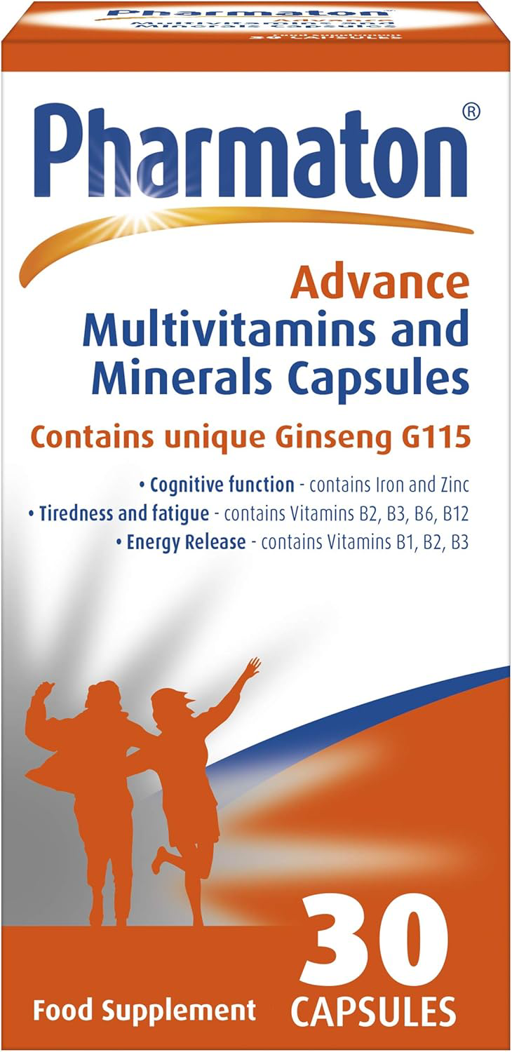 Pharmaton Advance Multivitamin and Mineral Capsules, 30 Capsules