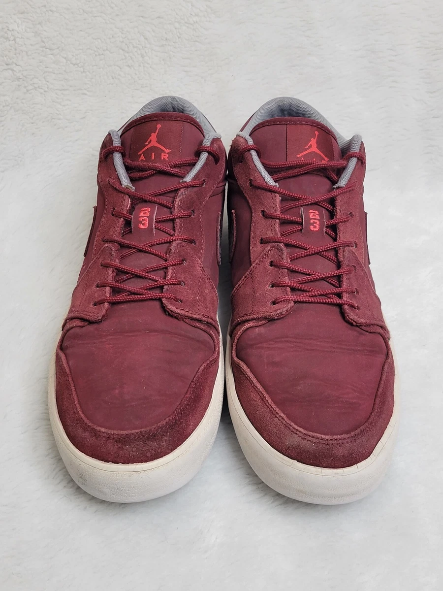 Nike Air Jordan 1 Sneakers Mens 12 Low Top Elephant Print Red